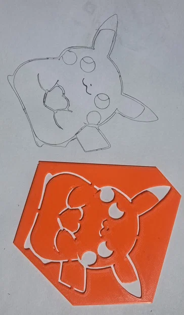 Khuôn Mẫu Vẽ Hình Pikachu Dễ Thương Bằng In 3D Cho Bé - Image 1