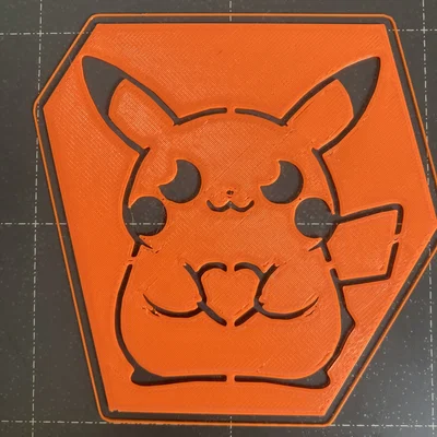 Khuôn Mẫu Vẽ Hình Pikachu Dễ Thương Bằng In 3D Cho Bé
