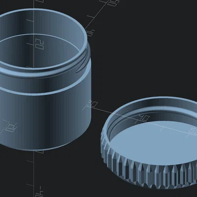 Hộp parametric nắp vặn ren (OpenSCAD)
