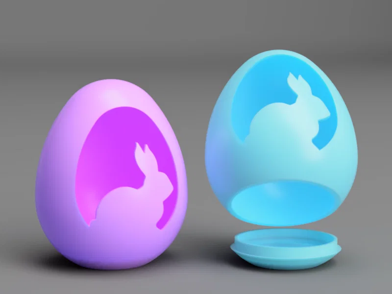 Trứng Tealight LED Thỏ Con Dễ Thương (Cute Bunny LED Tealight Egg) - Image 1