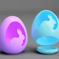 Trứng Tealight LED Thỏ Con Dễ Thương (Cute Bunny LED Tealight Egg) - Thumbnail 1
