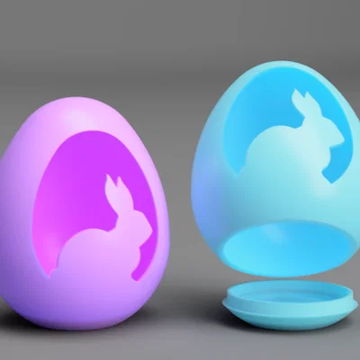 Trứng Tealight LED Thỏ Con Dễ Thương (Cute Bunny LED Tealight Egg)