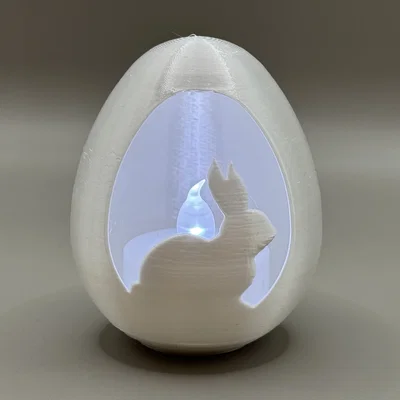 Trứng Tealight LED Thỏ Con Dễ Thương (Cute Bunny LED Tealight Egg)