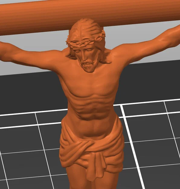 Mô hình 3D tượng Chúa Giê-su chịu nạn trên thánh giá đầy tôn nghiêm - Image 1