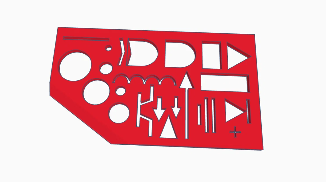 Thước mẫu vẽ sơ đồ mạch điện 3D (Electrical Diagram Template) - Image 1