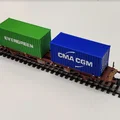 Container ISO 20 feet đa màu tỉ lệ H0 (1:87) - Thumbnail 2