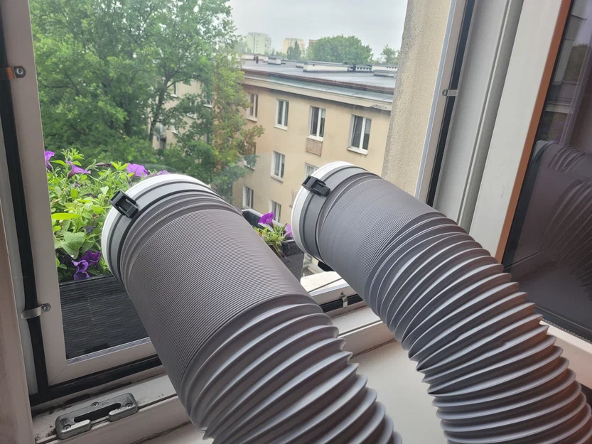 Ngàm gắn ống Portable AC 15cm cho cửa sổ - Image 1