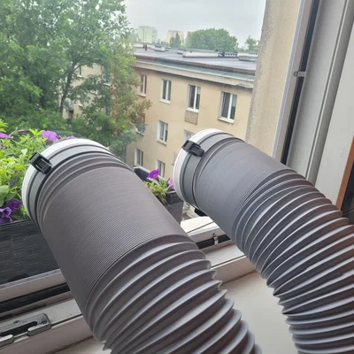 Ngàm gắn ống Portable AC 15cm cho cửa sổ