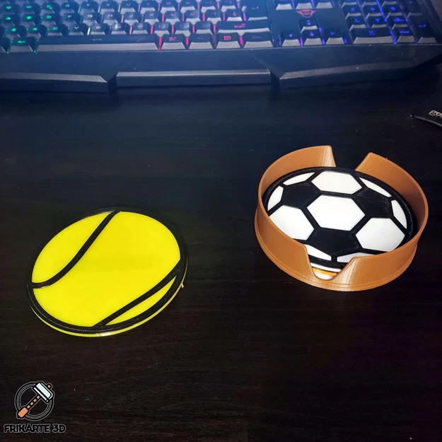 Tennis Coaster (Đế lót ly hình bóng tennis) - Image 1