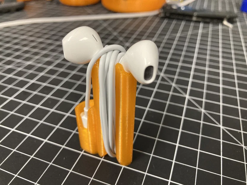 Giá giữ Apple EarPods (cáp Lightning) – tối ưu cho Prusa MK3/MK3S - Image 1