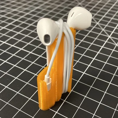 Giá giữ Apple EarPods (cáp Lightning) – tối ưu cho Prusa MK3/MK3S