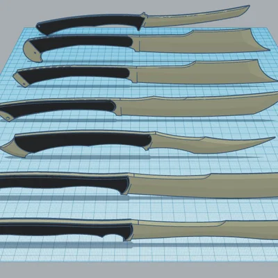 Vũ khí kiểu Glaive cho Dummy 13
