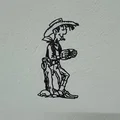 Mô hình trang trí 3D nhân vật Lucky Luke phong cách 2D ấn tượng - Thumbnail 2