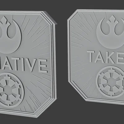 Token Initiative Hyperspace 2 Mặt (Resin) cho Star Wars Unlimited