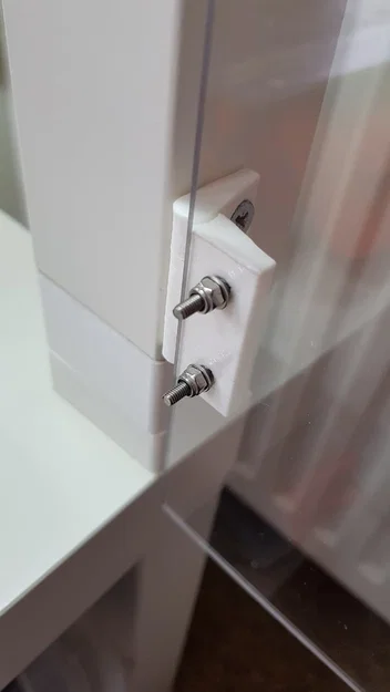 Bản lề một mảnh cho Ikea Lack enclosure – Print in place - Image 3
