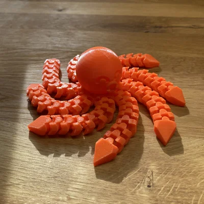 Mô hình bạch tuộc Flexi đáng yêu in 3D linh hoạt