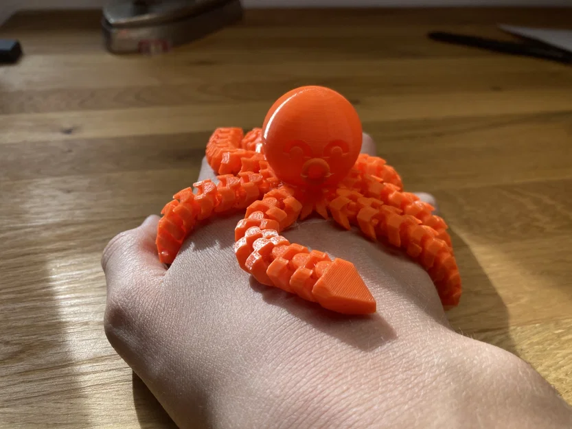 Mô hình bạch tuộc Flexi đáng yêu in 3D linh hoạt - Image 2
