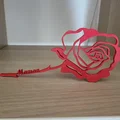 Bông hồng 3D tặng Mẹ (Rose Maman) - File in 3D ý nghĩa - Thumbnail 1