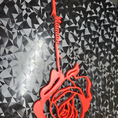Bông hồng 3D tặng Mẹ (Rose Maman) - File in 3D ý nghĩa