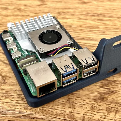 Raspberry Pi 5 Rack Mount 19" - Gắn bên phải (Right-sided)