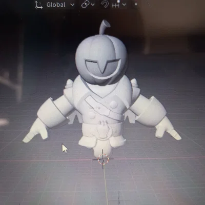 Mô hình in 3D Headless Rider Stu từ game Brawl Stars siêu chi tiết