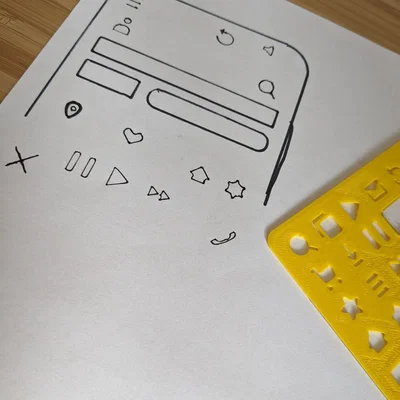 Stencil để mockup, thiết kế UI/UX