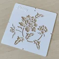 Mẫu Stencil Hoa Mẫu Đơn (Peony Stencil Template) - Thumbnail 1
