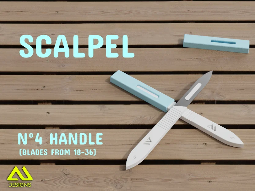 Cán dao mổ Scalpel No.4 in 3D - Dụng cụ chuẩn xác cho mọi công việc - Image 1