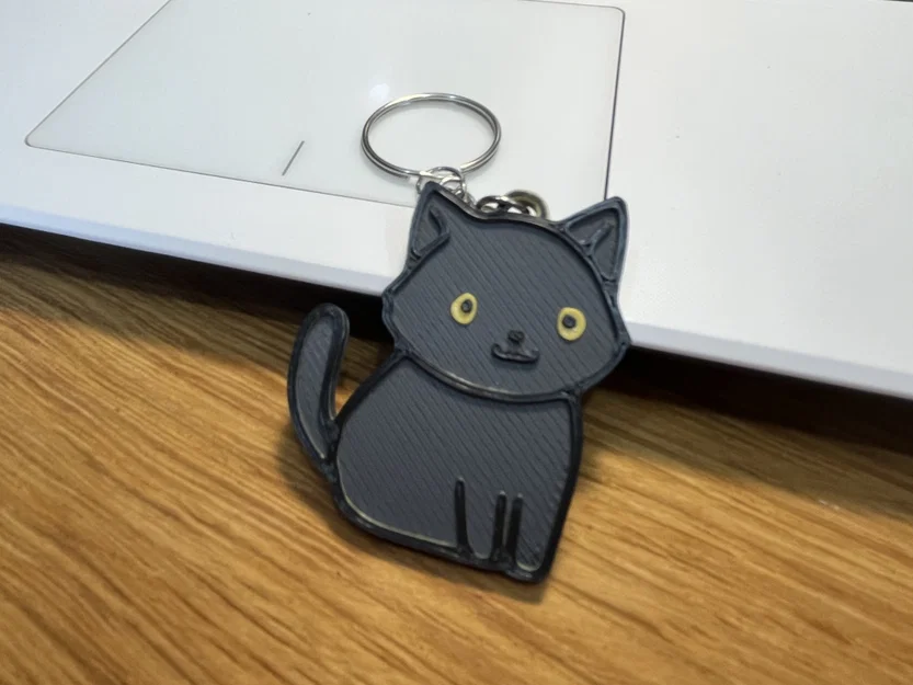Móc khóa mèo Chartreux dễ thương (Cute Chartreux Cat Keychain) - Image 2