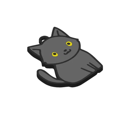 Móc khóa mèo Chartreux dễ thương (Cute Chartreux Cat Keychain)