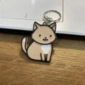 Móc khóa Mèo Kem Dễ Thương (Cute Cream Cat Keychain) - Thumbnail 2