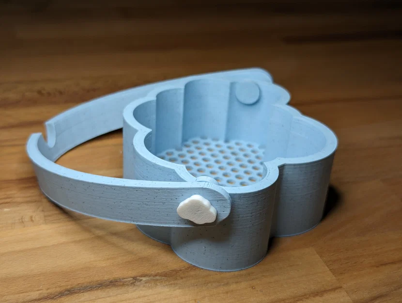 Giỏ treo bubble bar hình đám mây cho vòi bồn tắm - Image 2