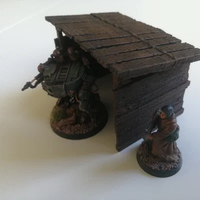 Mô hình lán trại 28mm cho địa hình Wargaming và Warhammer