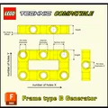 Khung LEGO Technic loại B (LEGO Technic frame type B) - Thumbnail 1