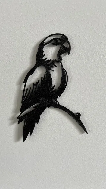 Tranh treo tường 3D nghệ thuật hình con vẹt (Parrot Wall Art) - Image 2