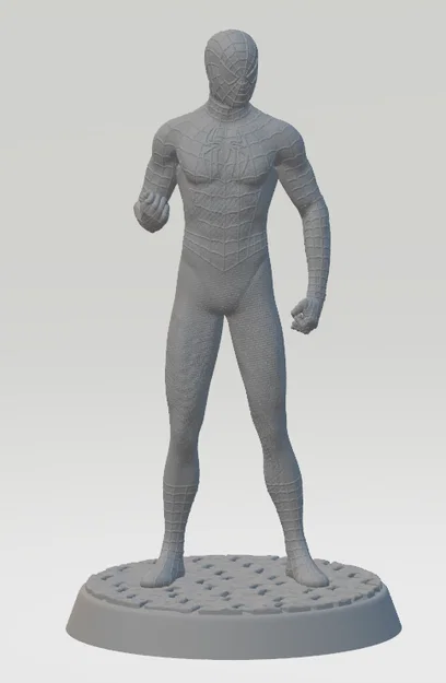 Mô hình 3D Spiderman phiên bản chi tiết cao kèm đế đá cuội - Image 1