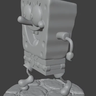 Mô hình 3D SpongeBob vui nhộn trang trí bàn làm việc