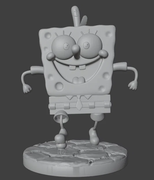 Mô hình 3D SpongeBob vui nhộn trang trí bàn làm việc - Image 2