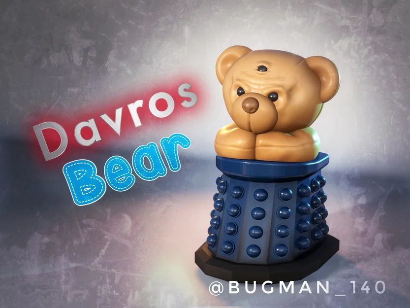 Davros Bear – Gấu Teddy Megalomaniac dễ thương - Image 1