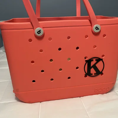 Charm chữ cái Monogram cho Bogg Bag: A B C G H K L M P R S T W
