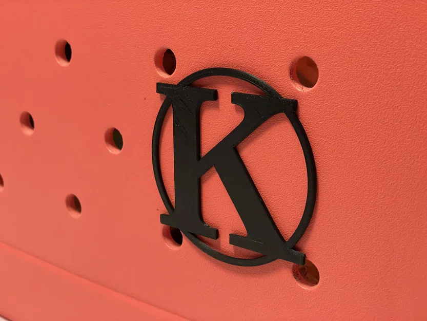 Charm chữ cái Monogram cho Bogg Bag: A B C G H K L M P R S T W - Image 2