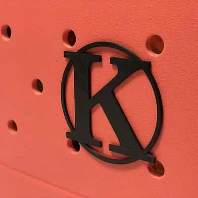 Charm chữ cái Monogram cho Bogg Bag: A B C G H K L M P R S T W