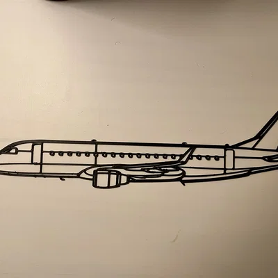 Tranh treo tường máy bay Embraer 175