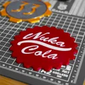 Lót Ly Fallout: Bánh Răng Vault 33 & Nắp Nuka Cola (Không Cần MMU/AMS) - Thumbnail 2