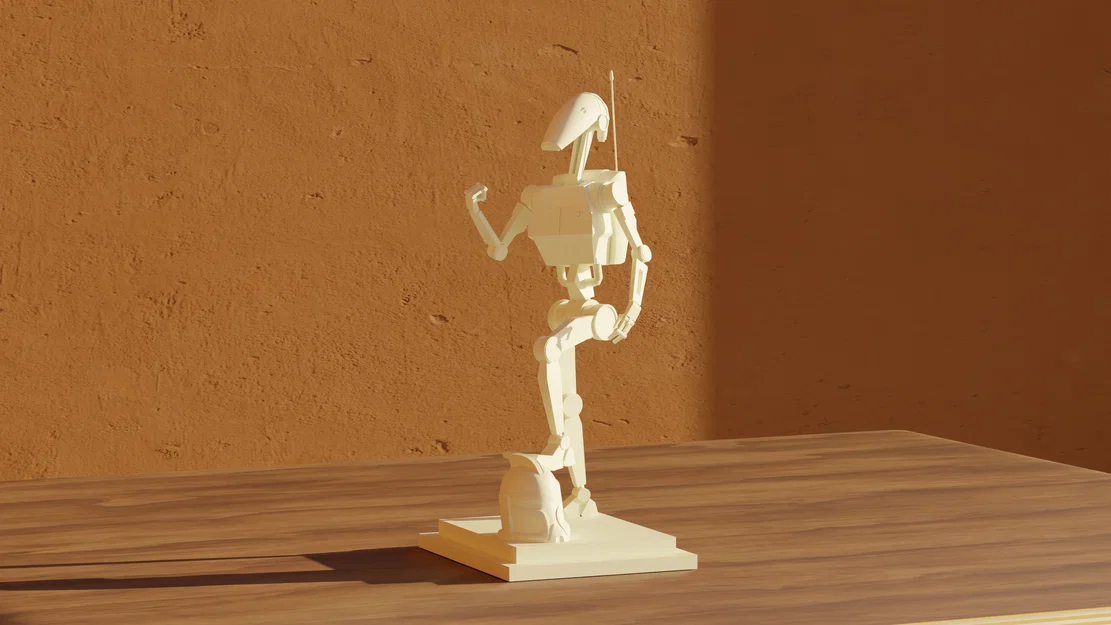 Mô hình 3D B1 Battle Droid trang trí Star Wars cực chất - Image 1