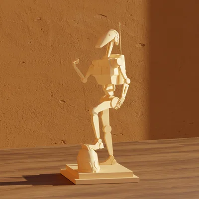Mô hình 3D B1 Battle Droid trang trí Star Wars cực chất