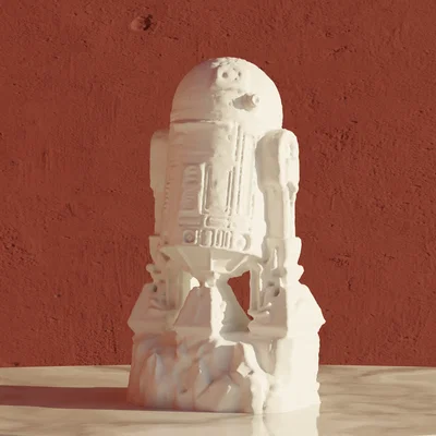 Mô hình trang trí R2-D2 Star Wars in 3D cực đẹp