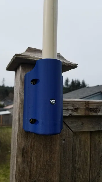 Giá đỡ gắn cột/pole cho trạm thời tiết (Post/Pole Mount) - Image 1