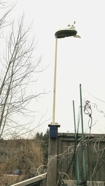 Giá đỡ gắn cột/pole cho trạm thời tiết (Post/Pole Mount) - Image 3