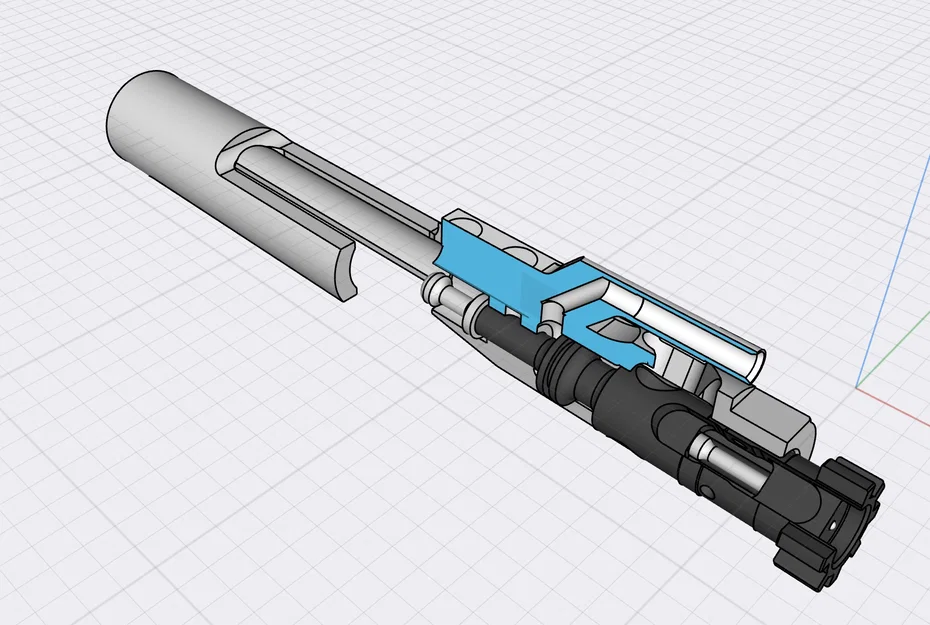Mô hình giáo dục Bolt Carrier Group (BCG) cắt lớp cho AR-15 - Image 1